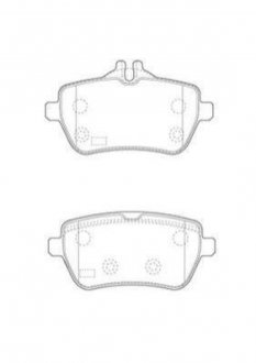 DB Колодки тормозные задн. W222 S-Class 13- Mercedes W222, C217, A217 Jurid 573451J