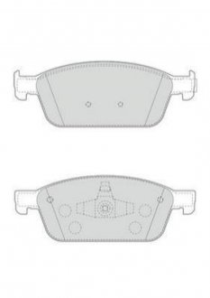 Купити FORD Гальмівні колодки передні.Focus III ST 12-,Kuga II 13-,Transit Connect 15- Ford Connect, Transit, Focus, Kuga Jurid 573460J (фото1) підбір по VIN коду, ціна 1541 грн.