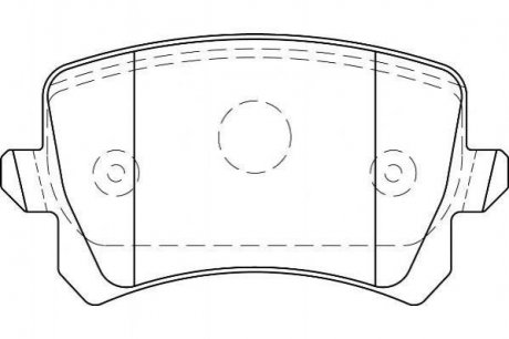 VW Тормозные колодки задн. Audi A3 03-Golf V, Caddy III, TouranSkoda Octavia Jurid 573667J