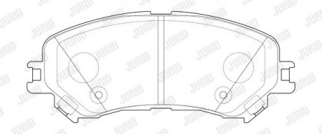 RENAUTL Колодки тормозные пер. Espace 1,6dCi 15- Jurid 573673J