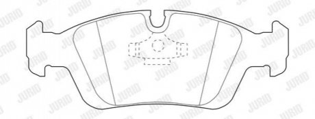 BMW К-т передніх гальм. колодок E46,Е36 Jurid 573710J