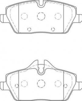 Купити BMW Гальмівні колодки передні 1 E87 Mini Cooper, Clubman, BMW F45, F46 Jurid 573733J (фото1) підбір по VIN коду, ціна 1265 грн.