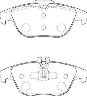 Гальмівні колодки зад. DB C204 07- Jurid 573735J