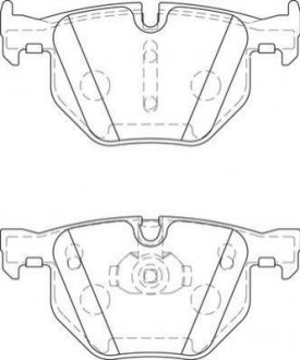 Тормозные колодки задн. BMW E90 E60 E70 2,0-3,0 Jurid 573744J