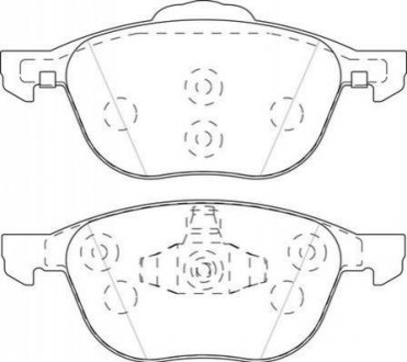 Купить FORD Тормозные колодки передн.C-Max,Focus II,III,Kuga I,II Mazda 3,5,Volvo 03- Ford C-Max, Focus, Ecosport, Connect, Transit, Kuga Jurid 573753J (фото1) подбор по VIN коду, цена 1252 грн.