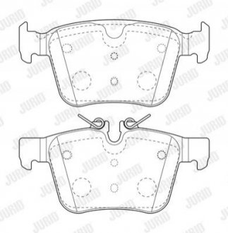 Купити Колодки гальмівні дискові Land Rover Range Rover, Volvo XC90, Land Rover Discovery, Jaguar XE, XF, Volvo S90, XC60, V60 Jurid 573772J (фото1) підбір по VIN коду, ціна 1245 грн.