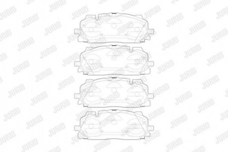 VW Тормозные колодки передн.Audi A4/5/Q7 15- Jurid 573773J