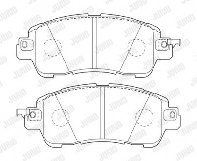 MAZDA Колодки тормозные пер. 2 14- Mazda 2 Jurid 573801J