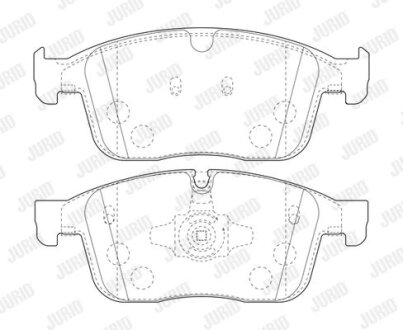 Колодки гальмівні дискові Jurid 573808J