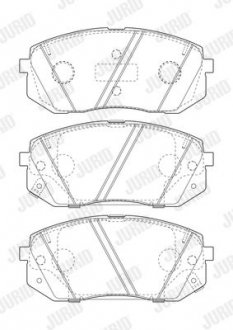 Колодки тормозные дисковые Jurid 573814J