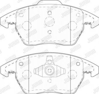 AUDI Торм колодки передн. A1 1.8 TFSI 15-18, SEAT IBIZA IV SC 1.8 TSI Cupra 15-16, VW BEETLE 2.0 TDI 14-18 Jurid 573852J