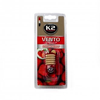 Купить Автомобильный ароматизатор (освежитель) воздуха "клубника", блистер / VINCI VENTO STRAWBERRY 8ML K2 v450 (фото1) подбор по VIN коду, цена 66 грн.