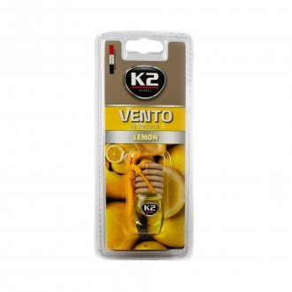 Автомобильный ароматизатор (освежитель) воздуха "лимон", блистер / VINCI VENTO LEMON 8ML K2 v455