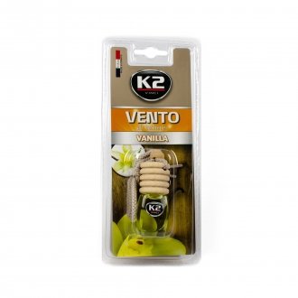 Автомобильный ароматизатор (освежитель) воздух "ваниль", блистер / VINCI VENTO VANILLA 8ML K2 v457