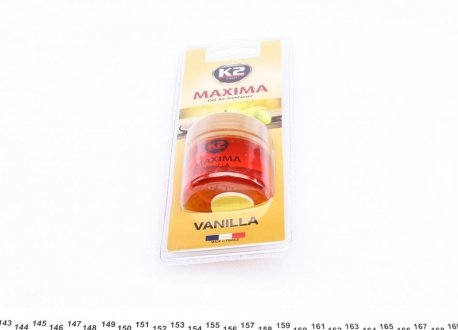 Купити Гелевий ароматизатор (освіжувач) повітря "ваніль" / VINCI MAXIMA VANILLA 50ML K2 v607 (фото1) підбір по VIN коду, ціна 170 грн.