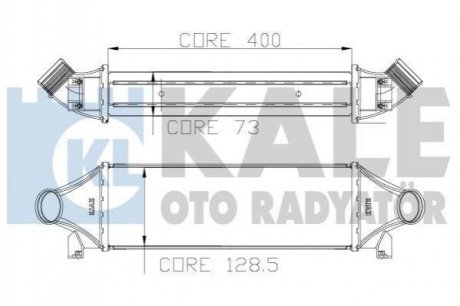 KALE FORD Інтеркулер Transit 2.4TDCi 00- KALE OTO RADYATOR 126200