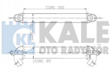 KALE FIAT Интеркулер Doblo 1.3/1.9JTD 01- Fiat Doblo KALE OTO RADYATOR 157000