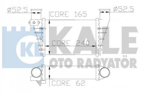 KALE VW Інтеркулер Audi A4/6,Passat 1.8T/1.9TDI 97- Volkswagen Passat, Audi A6, A4 KALE OTO RADYATOR 341900