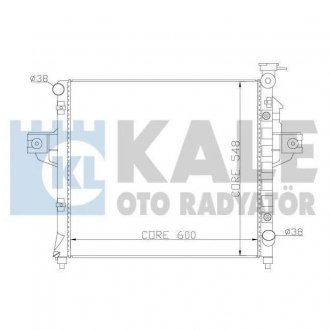 KALE JEEP Радіатор охолодження Grand Cherokee II 4.7 99- KALE OTO RADYATOR 342085