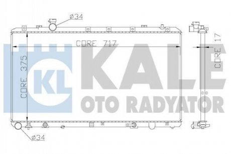 Радіатор охолодження Fiat Sedici, Suzuki Sx4 Radiator KALE OTO RADYATOR 342120