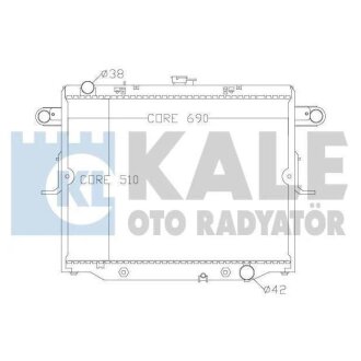 Купити KALE TOYOTA Радіатор охолодження Land Cruiser 100 4.7 98- KALE OTO RADYATOR 342175 (фото1) підбір по VIN коду, ціна 9619 грн.