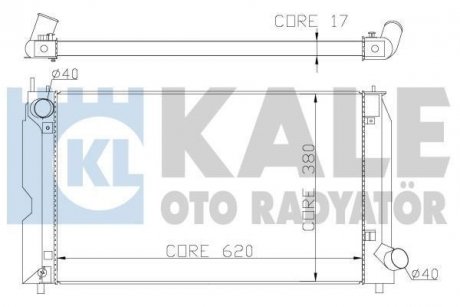 KALE TOYOTA Радиатор охлаждения Avensis,Corolla 1.4/2.0 D-4D 02- Toyota Corolla, Avensis KALE OTO RADYATOR 342205