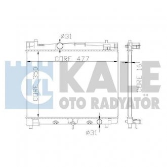 Купить TOYOTA Радиатор охлаждения с АКПП Yaris 1.0/1.3 05- Toyota Yaris KALE OTO RADYATOR 342210 (фото1) подбор по VIN коду, цена 3212 грн.