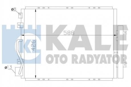 Радиатор кондиционера Kia Sorento I Condenser KIA Sorento KALE OTO RADYATOR 342625