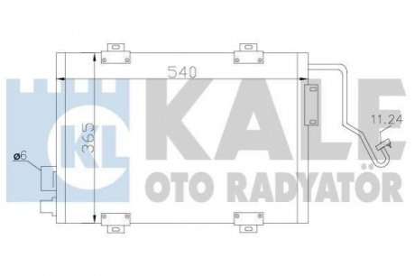 KALE RENAULT Радиатор кондиционера Clio II 98- Renault Kangoo, Clio KALE OTO RADYATOR 342810