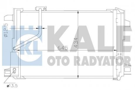 KALE DB Радиатор кондиционера (Конденсатор) W204/212 KALE OTO RADYATOR 343030