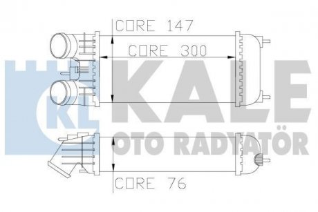 KALE CITROEN Інтеркулер C-Elysee,C3 Aircross,C3 II,III,C3 Picasso,Cactus,DS3,Peugeot 301,208,2008 1.2/1.6HDI Citroen C3, Peugeot 208, Citroen DS3, Peugeot 207, Citroen C-Elysee, Peugeot 2008, Citroen C4 KALE OTO RADYATOR 344600