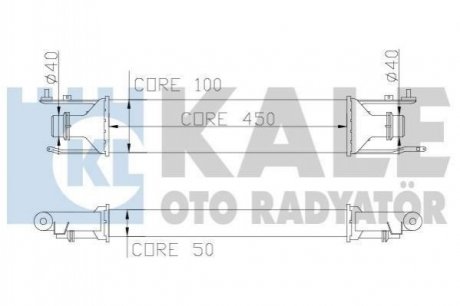 KALE OPEL Інтеркулер Corsa D 1.3CDTI 06- KALE OTO RADYATOR 345600