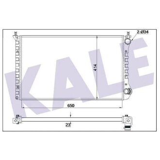 KALE FIAT Радіатор охолодження Doblo 1.4/1.6/1.9D 01- Fiat Doblo KALE OTO RADYATOR 346110