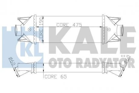 KALE FIAT Интеркулер Daily III,IV 2.3/3.0d 06- Iveco Daily KALE OTO RADYATOR 347200