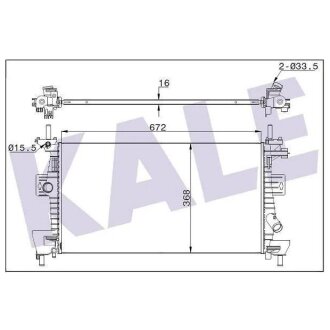 Радиатор охлаждения Ford C-Max Ii, Grand C-Max, Focus Iii Radiator Ford C-Max, Focus KALE OTO RADYATOR 347280