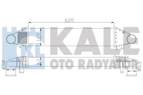 KALE DB Інтеркулер W204 C180/200CDI 07- KALE OTO RADYATOR 347700