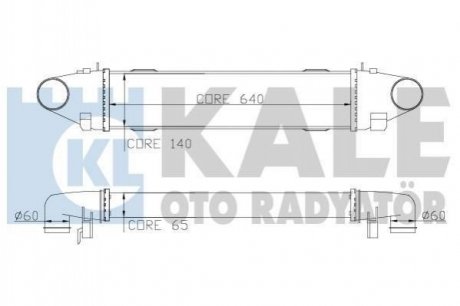 KALE DB Інтеркулер W204 C180/350CDI 07- Mercedes W204, GLK-Class, S204 KALE OTO RADYATOR 347800