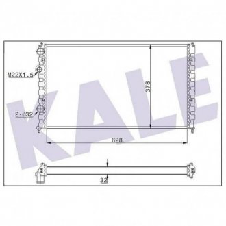 Купить VW Радиатор охлаждения Caddy II,Polo 1.6/1.9D Seat Ibiza, Cordoba, Volkswagen Polo, Caddy KALE OTO RADYATOR 348260 (фото1) подбор по VIN коду, цена 2307 грн.