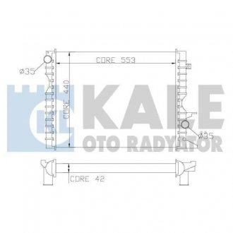 Купити KALE LANDROVER Радіатор охолодження Defender 2.2/2.5Td 98-16 Land Rover Defender KALE OTO RADYATOR 350600 (фото1) підбір по VIN коду, ціна 5927 грн.