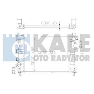 KALE LANDROVER Радіатор охолодження Freelander 1.8/2.5 98- KALE OTO RADYATOR 350800