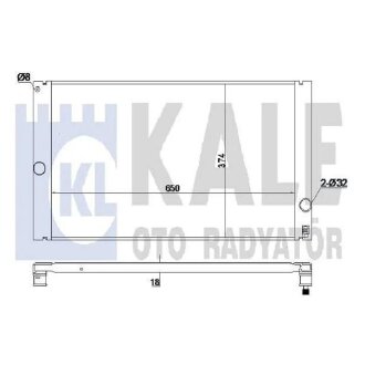 KALE VOLVO Радиатор охлаждения C30/70 II,S40 II,V50 2.0/2.5 04- KALE OTO RADYATOR 352800