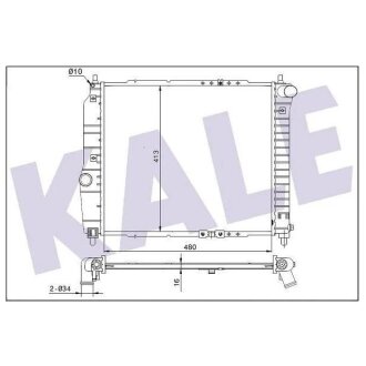 KALE CHEVROLET Радіатор охолодження Aveo 1.2/1.5 05-Daewoo Chevrolet Aveo KALE OTO RADYATOR 354800