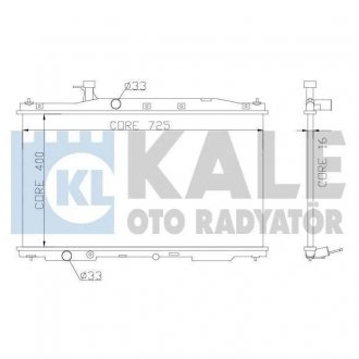 Радиатор охлаждения Honda Cr-V III Honda CR-V KALE OTO RADYATOR 357300