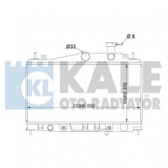 KALE HYUNDAI Радиатор охлаждения Accent II,III 1.4/1.6 05- Hyundai Accent KALE OTO RADYATOR 357900