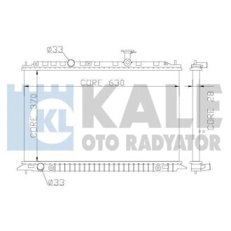 KALE KIA Радіатор охолодження Rio II 1.4/1.6 05- KALE OTO RADYATOR 359100