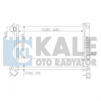 KALE MAZDA Радиатор охлаждения Mazda 626 IV,V 1.8/2.0 91- KALE OTO RADYATOR 359600