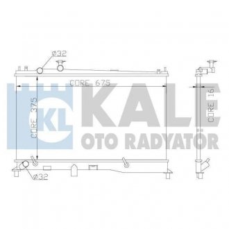 Радиатор охлаждения Mazda 6 Mazda 6 KALE OTO RADYATOR 360000