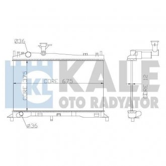 Радиатор охлаждения Mazda 6 KALE OTO RADYATOR 360100