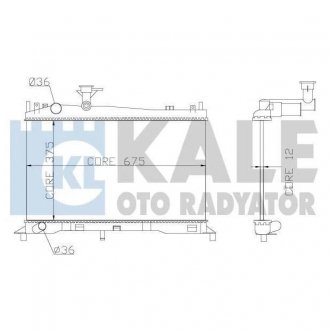 Радіатор охолодження Mazda 6 KALE OTO RADYATOR 360100