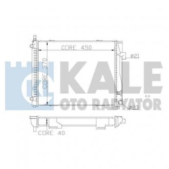 KALE DB Радиатор охлаждения W124 2.8/3.6 85- KALE OTO RADYATOR 361900